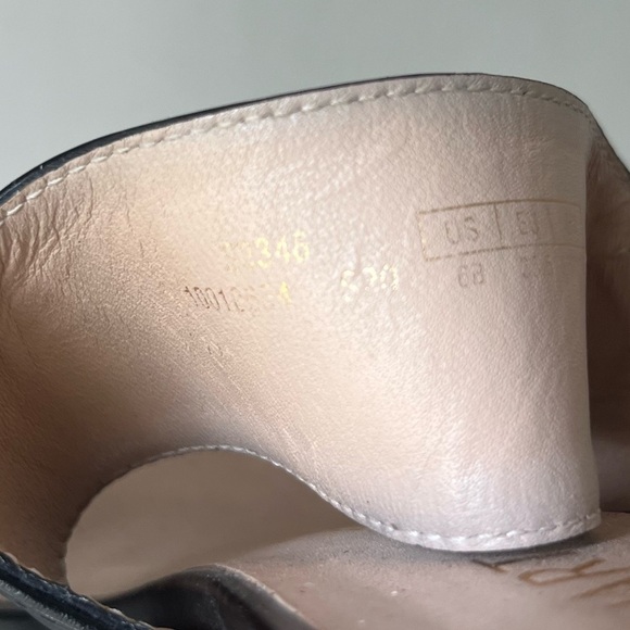 Stuart Weitzman Black Leather Platform Pumps Heels Sandals Straps EU 36.5 - Picture 10 of 11